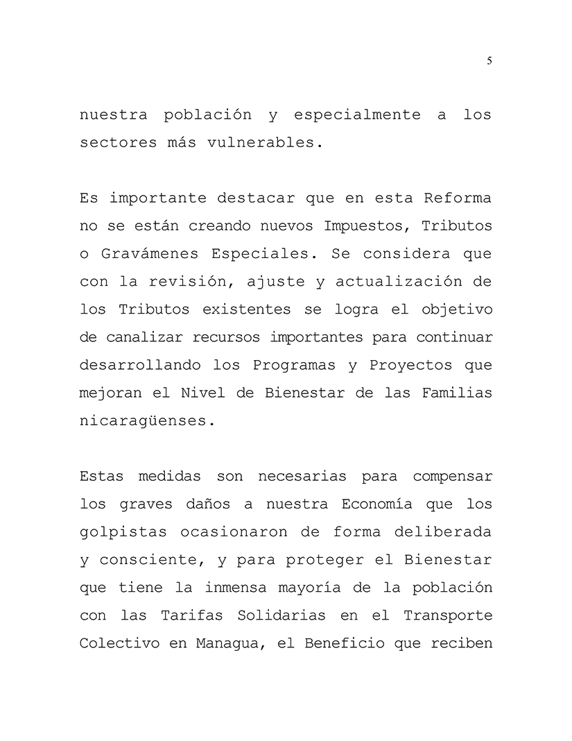 una reforma fiscal para proteger los derechos de las familias nicarag&uuml;enses